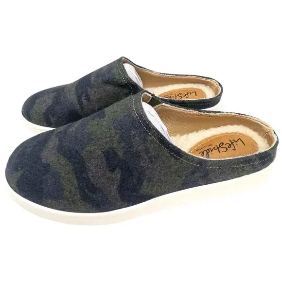 LifeStride Women's Nomad Fur Lined Mule Sneaker Camo Women's 8 Wide - Picture 3 of 10